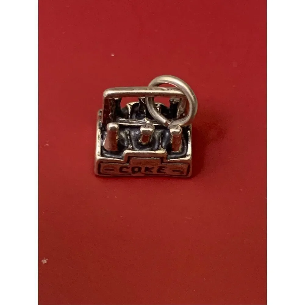 6 Pack of Soda Bottles Sterling Silver Jewelry Charm #drinks #souvenir